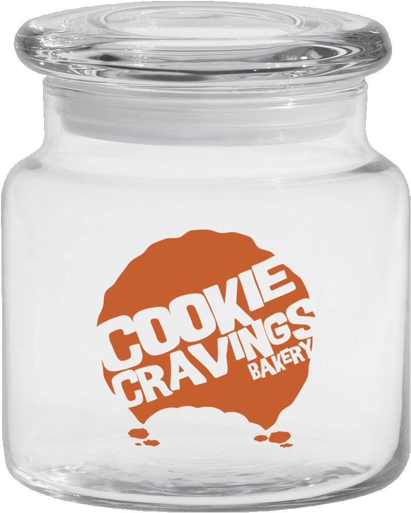 The Deluxe 16 Oz. Apothecary or Candy Jar With Flat Lid - Screenprinted
